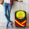 Australia Luggage Cover - Aboriginal Flag And Animals Pattern