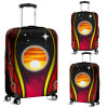 Australia Luggage Cover - Australian Aboriginal Flags Symbolic Meaning