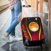 Australia Luggage Cover - Australian Aboriginal Flags Symbolic Meaning