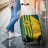 Australia Luggage Cover - Australia Kangaroo Sign National Color