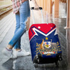 Australia Luggage Cover - Australian Coat Of Arms Flag Color