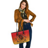 Australia Leather Tote Bag - Circle Pattern