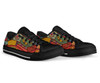 Australia Low Top Canvas Shoes - Aboriginal Art With Animals