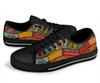 Australia Low Top Canvas Shoes - Aboriginal Art With Animals