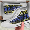 Australia High Top Canvas Shoes - Australian Aboriginal Golden Wattle