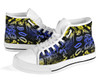 Australia High Top Canvas Shoes - Australian Aboriginal Golden Wattle