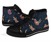 Australia High Top Canvas Shoes - Indigenous Animals Patterns