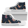 Australia High Top Canvas Shoes - Indigenous Animals Patterns