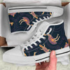 Australia High Top Canvas Shoes - Indigenous Animals Patterns