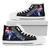 Australia High Top Canvas Shoes - Kangaroo Aus Flag