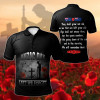 Australia Anzac Polo Shirt - Lest We Forget 2D Style (White)