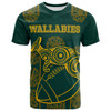 Wallabies Rugby T-shirt - Custom Aboriginal Inspired Wallabies T-shirt