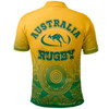 Wallabies Rugby Polo Shirt - Kangaroo and Coat Of Arms Polo Shirt