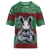 South Sydney Rabbitohs T-shirt - Custom Indigenous Super BunniesT-shirt