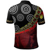 Australia Polo Shirt - Aboriginal Flags & Dot Acrylic Paint Style Naidoc