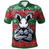 Australia Rabbitohs Christmas Polo Shirt - Custom Indigenous Super Australia Rabbitohs Polo Shirt