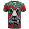 Australia Rabbitohs Christmas T-shirt - Custom Indigenous Super Australia Rabbitohs T-shirt