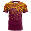 Brisbane Broncos Christmas T-shirt - Custom Indigenous Brisbane Broncos Footprints T-shirt