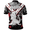 Australia Illawarra and St George Christmas Polo Shirt - Custom Christmas Indigenous Dragon Polo Shirt