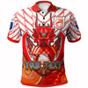 Australia Illawarra and St George Custom Polo Shirt - Indigenous Super St George Team with Australia Flag Polo Shirt