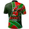 Australia South Sydney Rabbitohs Custom Polo Shirt - Indigenous Bunnies Power Sport Tribal Polo Shirt