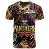 Penrith Panthers Custom T-shirt - Indigenous Wild Black Penrith Back To Black Scratch Style
