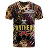 Penrith Panthers Custom T-shirt - Indigenous Wild Black Penrith Back To Black Scratch Style