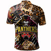 Penrith Panthers Custom Polo Shirt - Indigenous Wild Black Penrith Back To Black Scratch Style