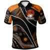 All Stars Rugby Polo Shirt - Custom Rugby Ball In Fire Polo Shirt