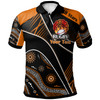 All Stars Rugby Polo Shirt - Custom Rugby Ball In Fire Polo Shirt