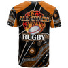 All Stars Rugby T-shirt - Custom Rugby Ball In Fire T-shirt