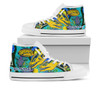 Parramatta Eels Custom High Top Shoes - Parramatta Eels Go Parra! Indigenous Culture Flag Dot Art Painting