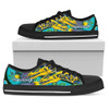 Parramatta Eels Custom Low Top Shoes - Parramatta Eels Go Parra! Indigenous Culture Flag Dot Art Painting