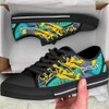 Parramatta Eels Custom Low Top Shoes - Parramatta Eels Go Parra! Indigenous Culture Flag Dot Art Painting