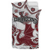 St. George Illawarra Dragons Bedding Set - Custom Aboriginal Inspired St. George Illawarra Dragons Bedding Set