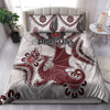 St. George Illawarra Dragons Bedding Set - Custom Aboriginal Inspired St. George Illawarra Dragons Bedding Set