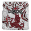 St. George Illawarra Dragons Bedding Set - Custom Aboriginal Inspired St. George Illawarra Dragons Bedding Set