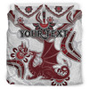 St. George Illawarra Dragons Bedding Set - Custom Aboriginal Inspired St. George Illawarra Dragons Bedding Set