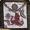 St. George Illawarra Dragons Quilt - Custom Aboriginal Inspired St. George Illawarra Dragons Quilt