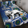 Canterbury-Bankstown Bulldogs Quilt Bed Set - Custom Indigenous Canterbury-Bankstown Bulldogs Quilt Bed Set