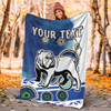 Canterbury-Bankstown Bulldogs Blanket - Custom Indigenous Canterbury-Bankstown Bulldogs Blanket