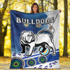 Canterbury-Bankstown Bulldogs Blanket - Custom Indigenous Canterbury-Bankstown Bulldogs Blanket