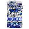 Australia City of Canterbury Bankstown Custom Bedding Set - Indigenous Super Doggies Scratch Style