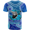 Cronulla-Sutherland Sharks T-shirt - Custom Indigenous Super Cronulla-Sutherland Sharks T-shirt