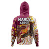 Australia Manly Sydney's Northern Beaches Custom Hoodie - Indigenous Manly Sport With Tribal Sun Hoodie