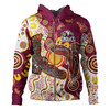 Australia Manly Sydney's Northern Beaches Custom Hoodie - Indigenous Manly Sport With Tribal Sun Hoodie