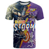 Melbourne Storm T-shirt - Custom Super Melbourne Storm Thunder Power T-shirt