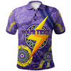 Melbourne Storm Polo Shirt - Custom Aboriginal Inspired Melbourne Storm Polo Shirt