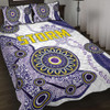 Melbourne Storm Quilt Bed Set - Custom Super Melbourne Storm Quilt Bed Set