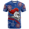 Newcastle Knights T-shirt - Custom Aboriginal Inspired Newcastle Knights